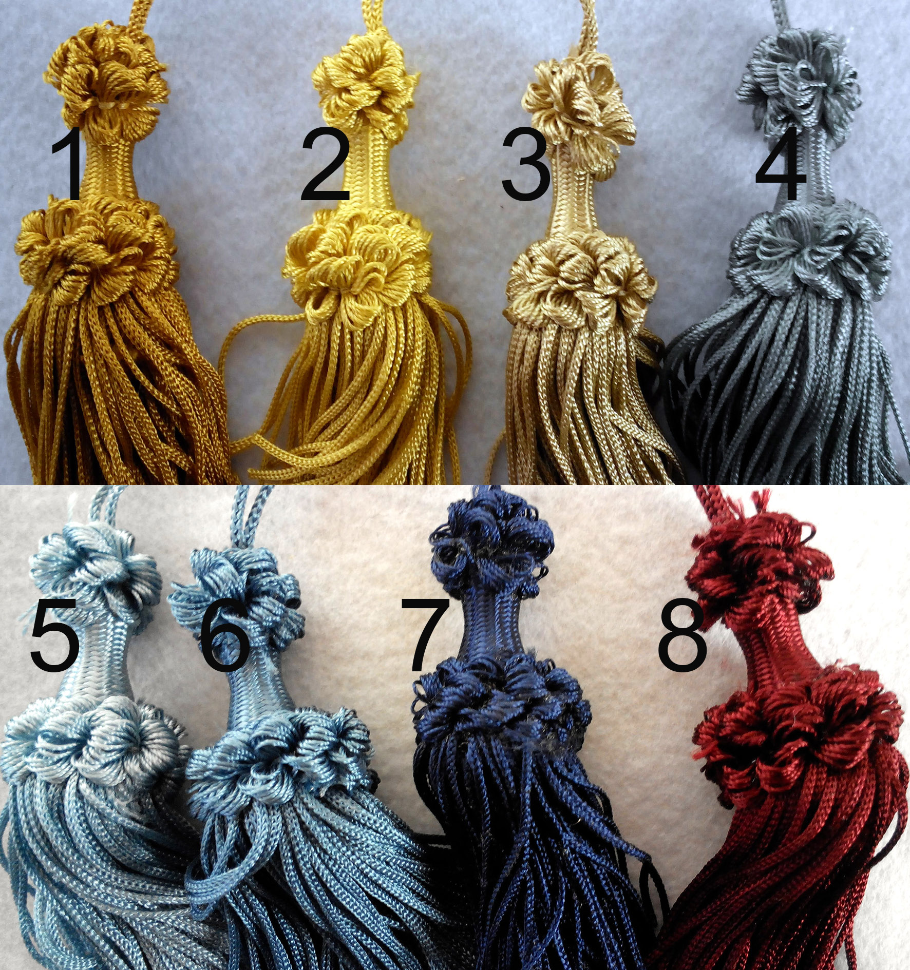 1 Yard, Nappa con bordatura, lungo 16 cm, con lustrini, in tulle