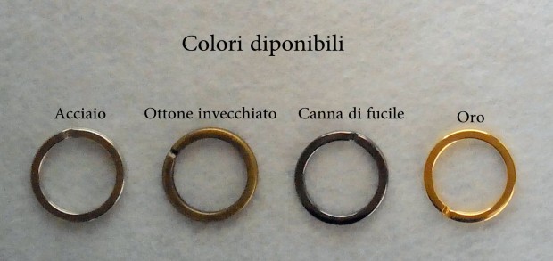 Anelli in acciaio cromato (art. min1001)