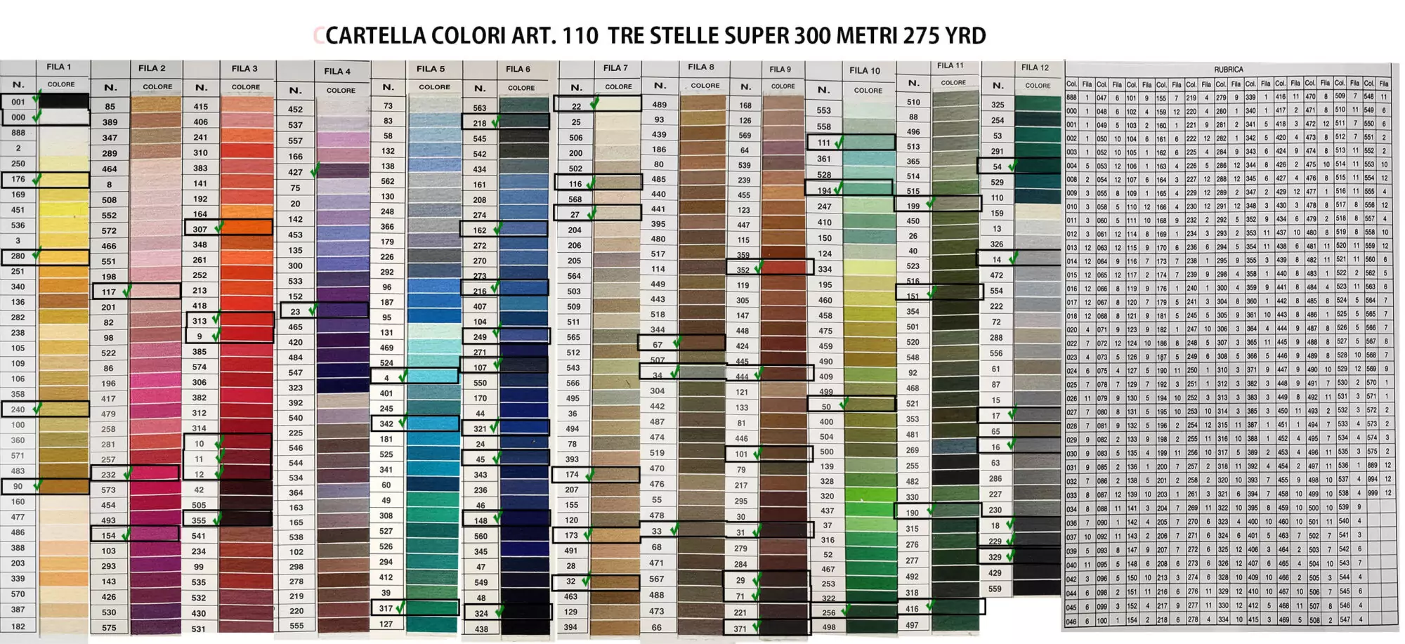 Filo puro cotone CTS n. 50 mt. 275 Y 300 - immagine 7