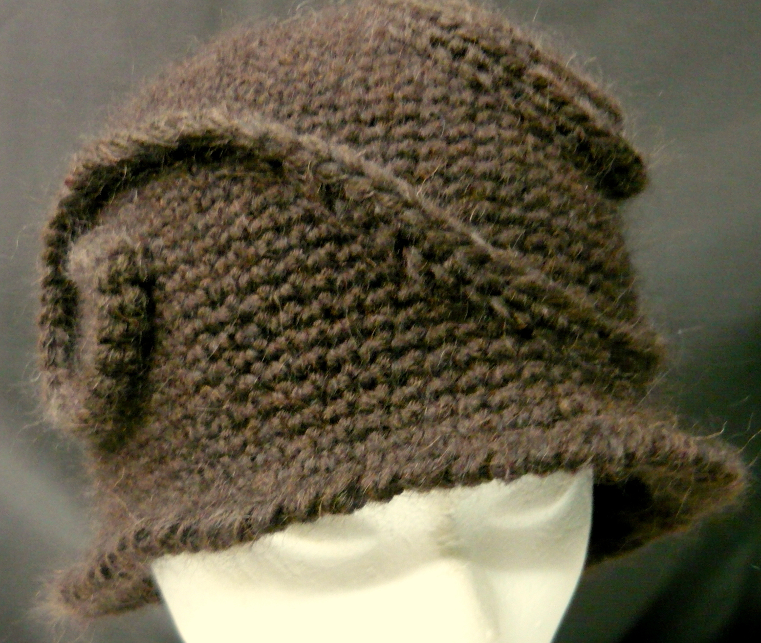 Cappello Cloche all'uncinetto lana/mohair hand-made