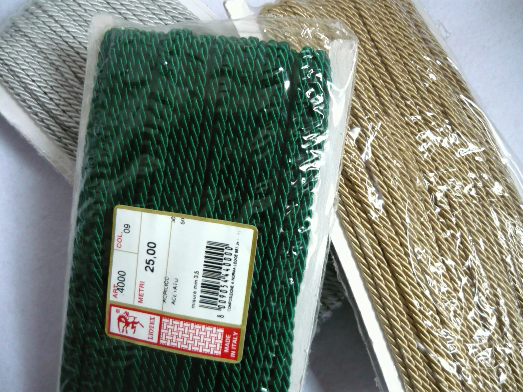 Cordone ritorto Liotex pezze intere