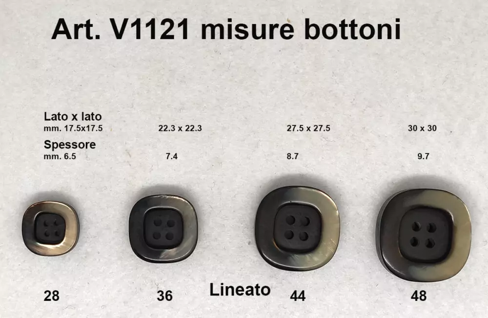misure bottoni v1121