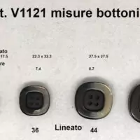 misure bottoni v1121
