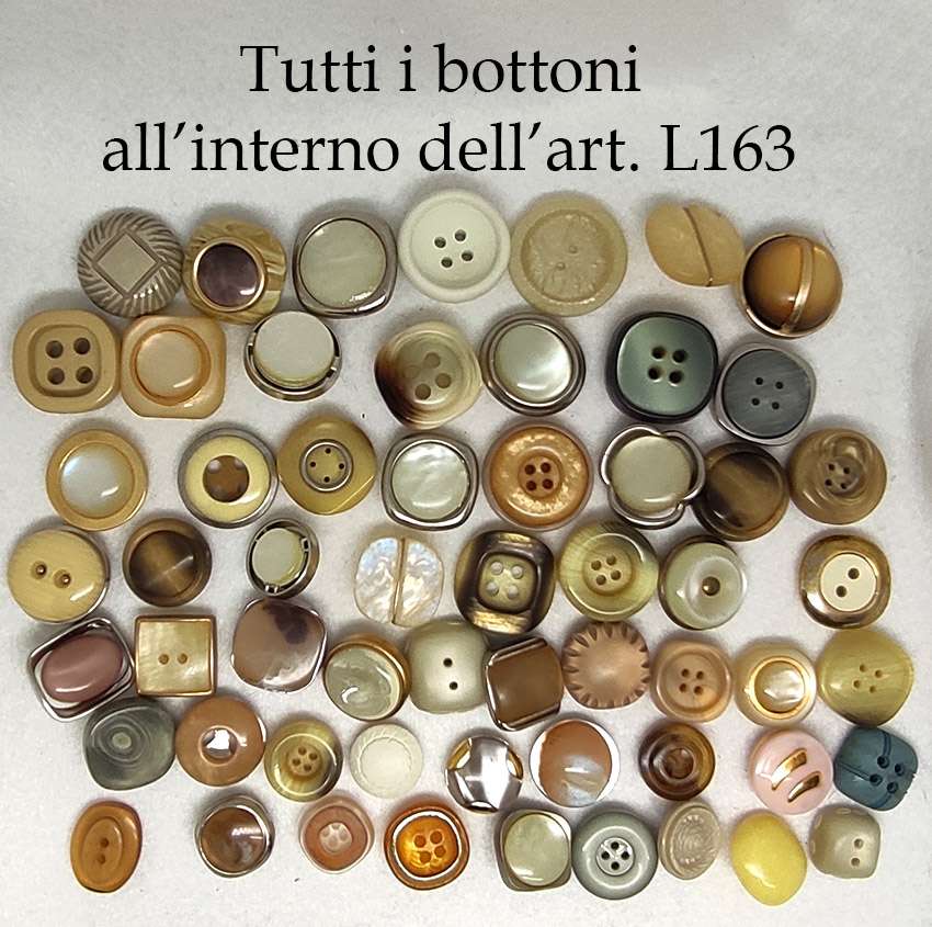 Bottoni vintage chiari selezionati - immagine 4