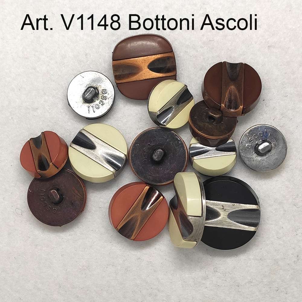 Bottone vintage ASCOLI anni 70