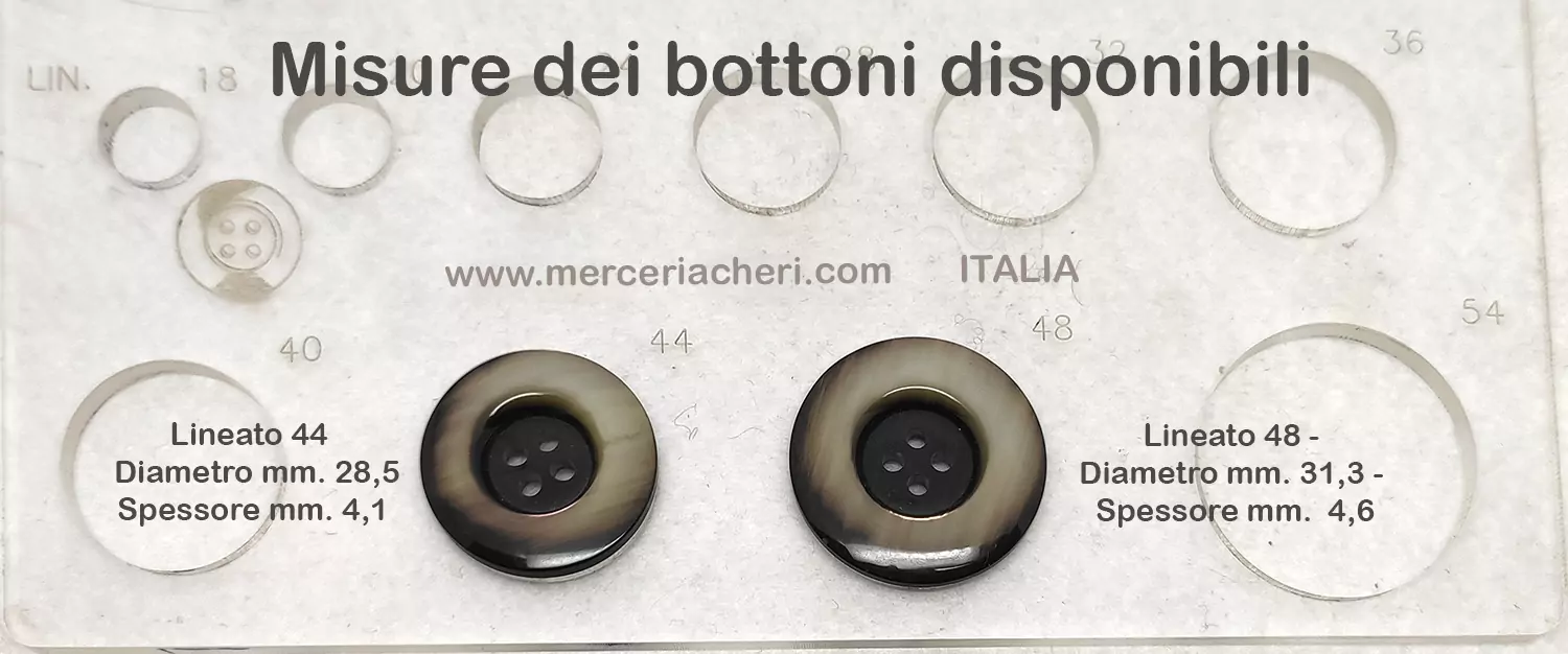 misure bottoni V1131