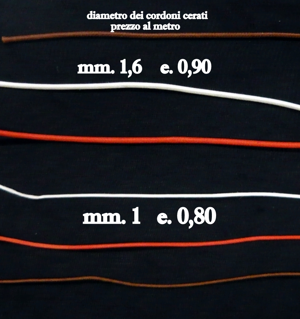 Cordoncino Cotone Cerato Lilla 2 mm