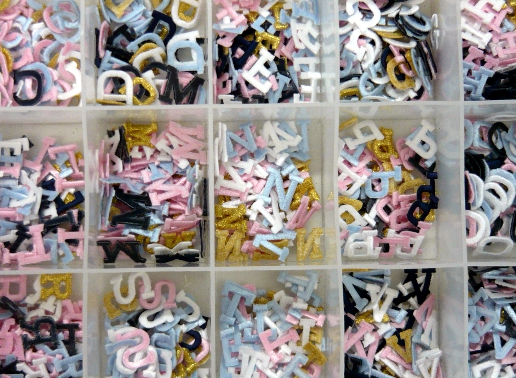 Letterine ricamate termoadesive - immagine 4