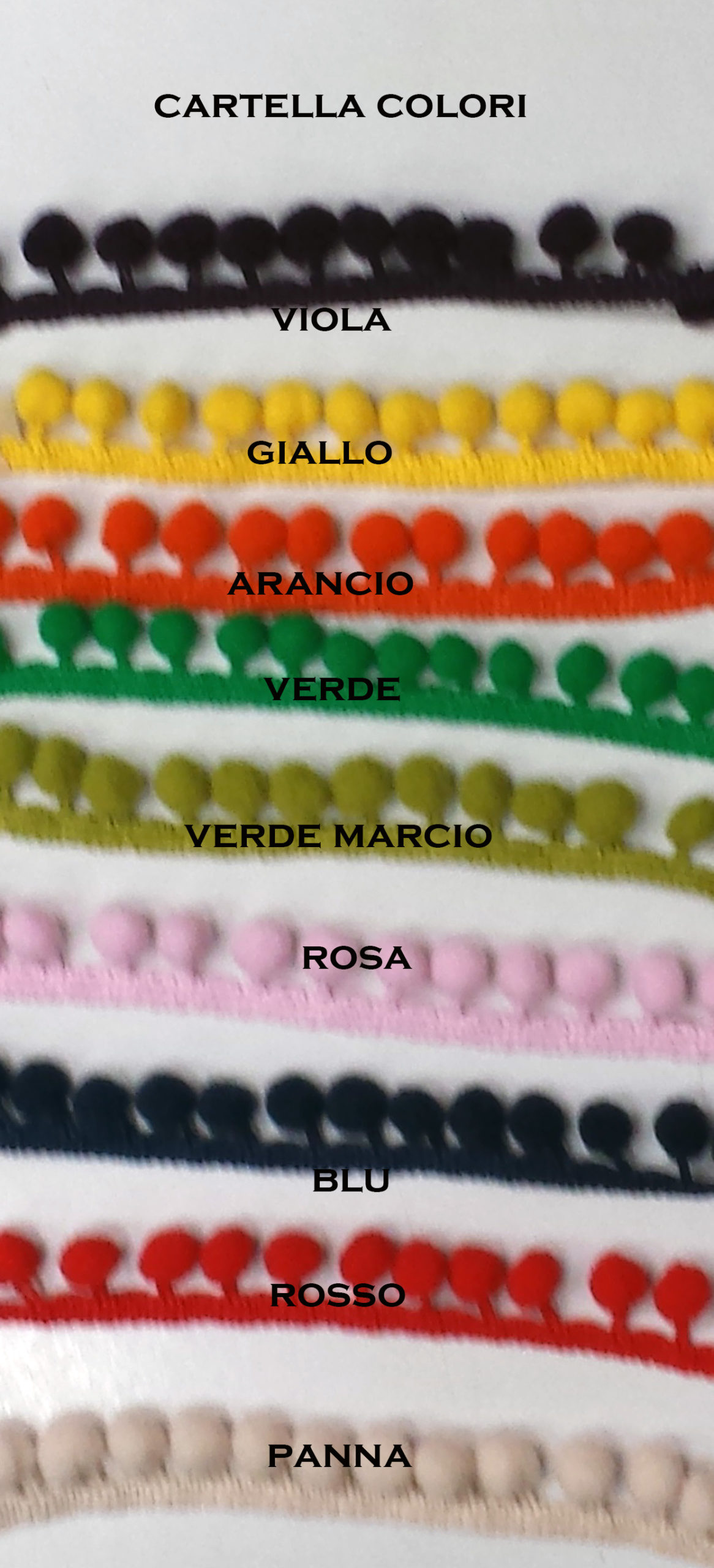 Passamaneria bordo con palline - immagine 3