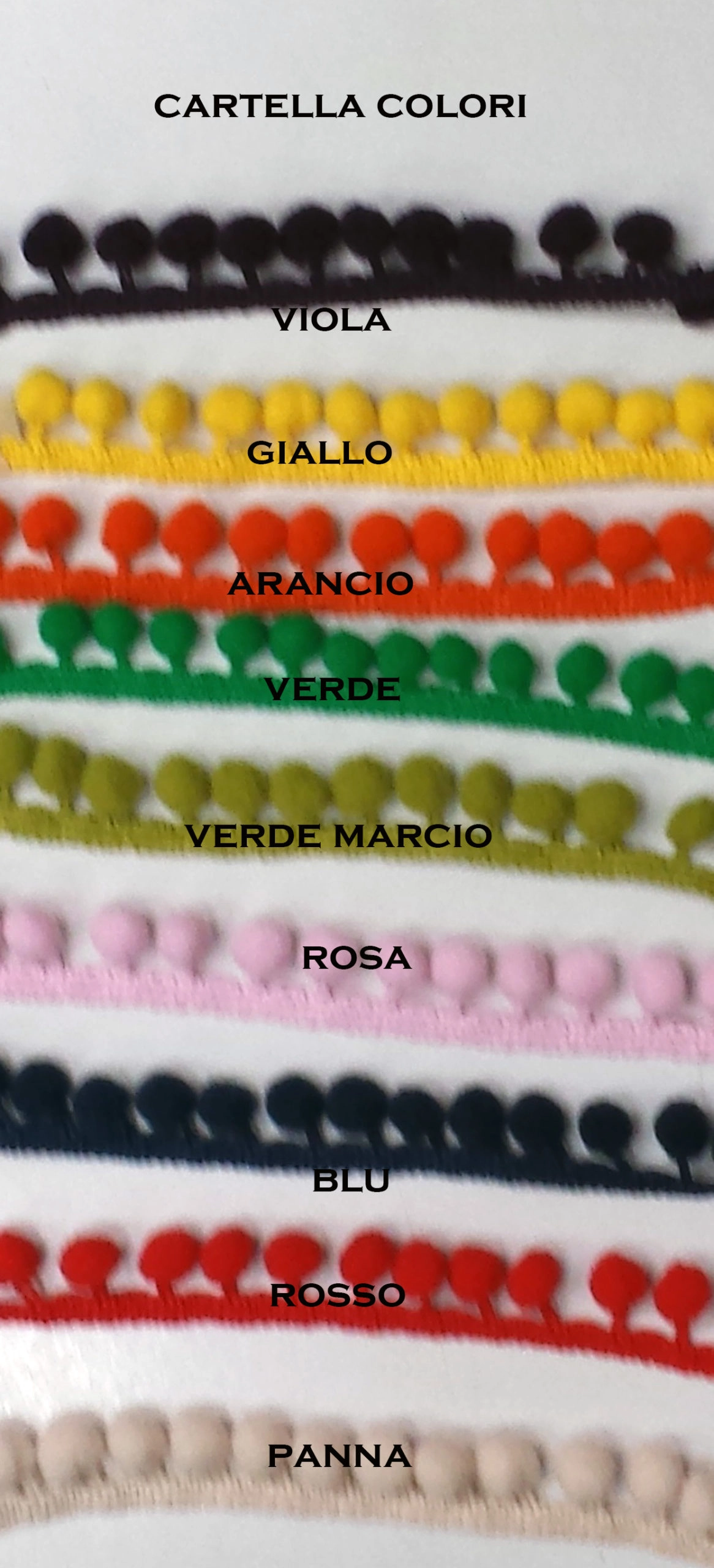 Passamaneria bordo con palline - immagine 3