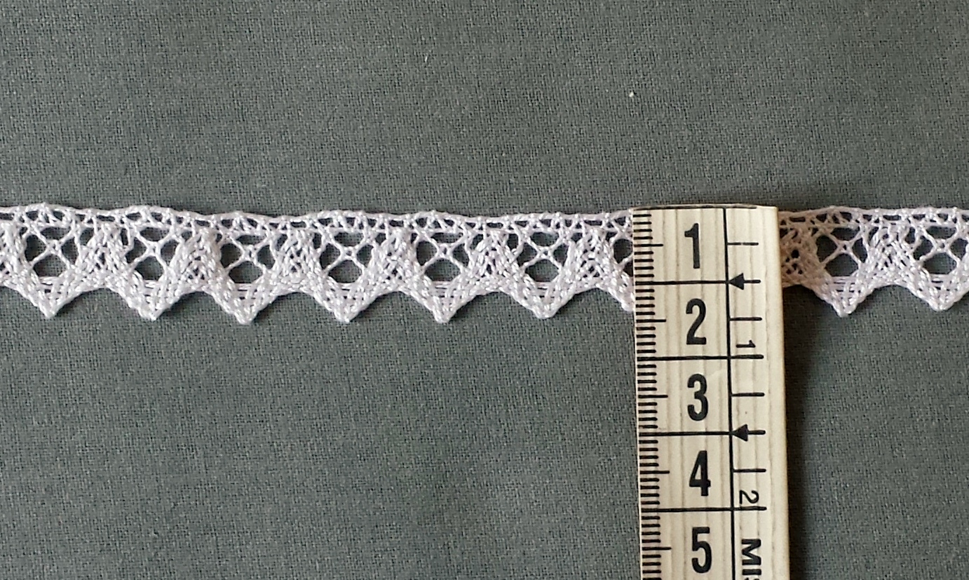 Pizzo tombolo bianco (100% cotone )