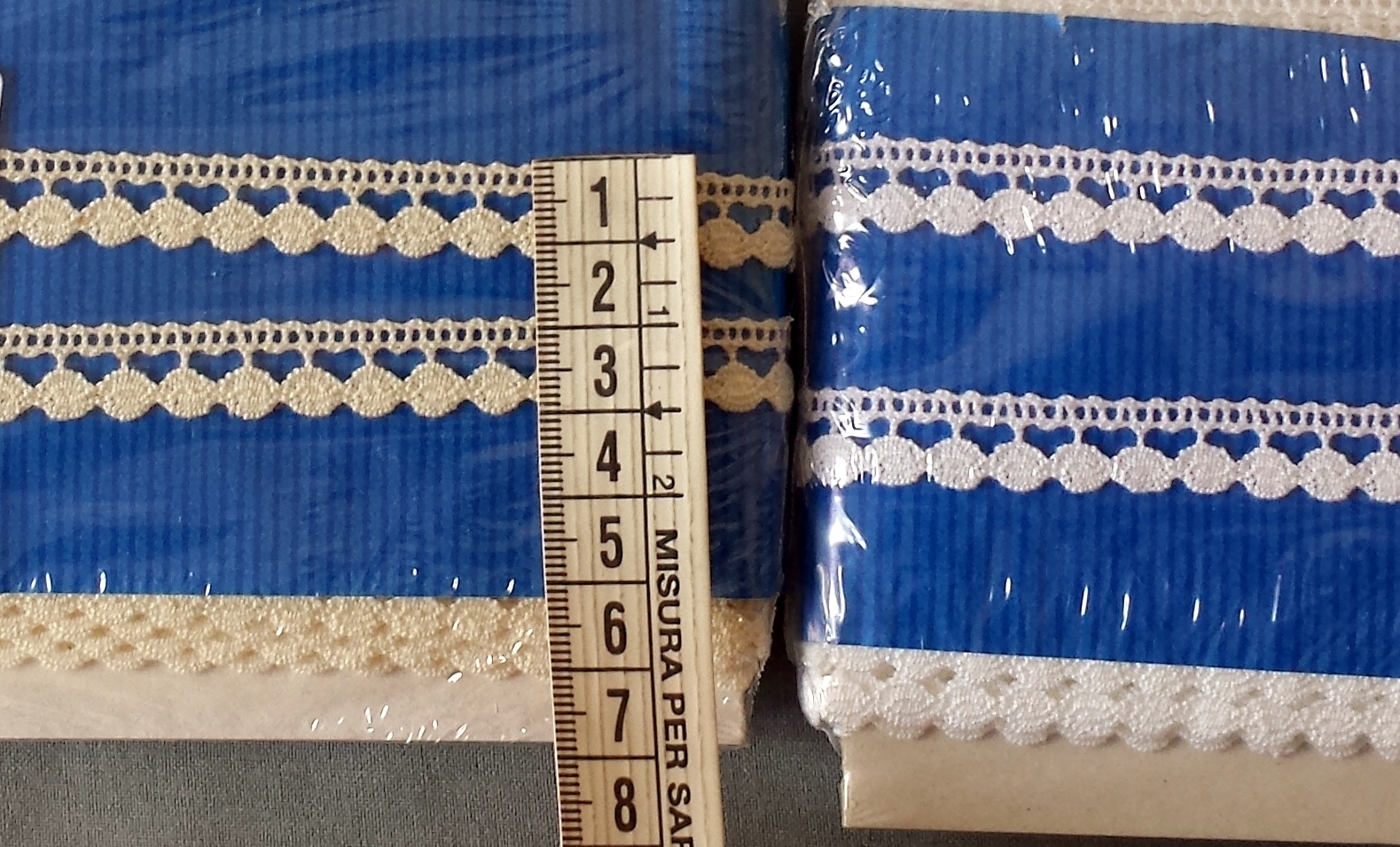 Pizzo a tombolo bianco mm.10