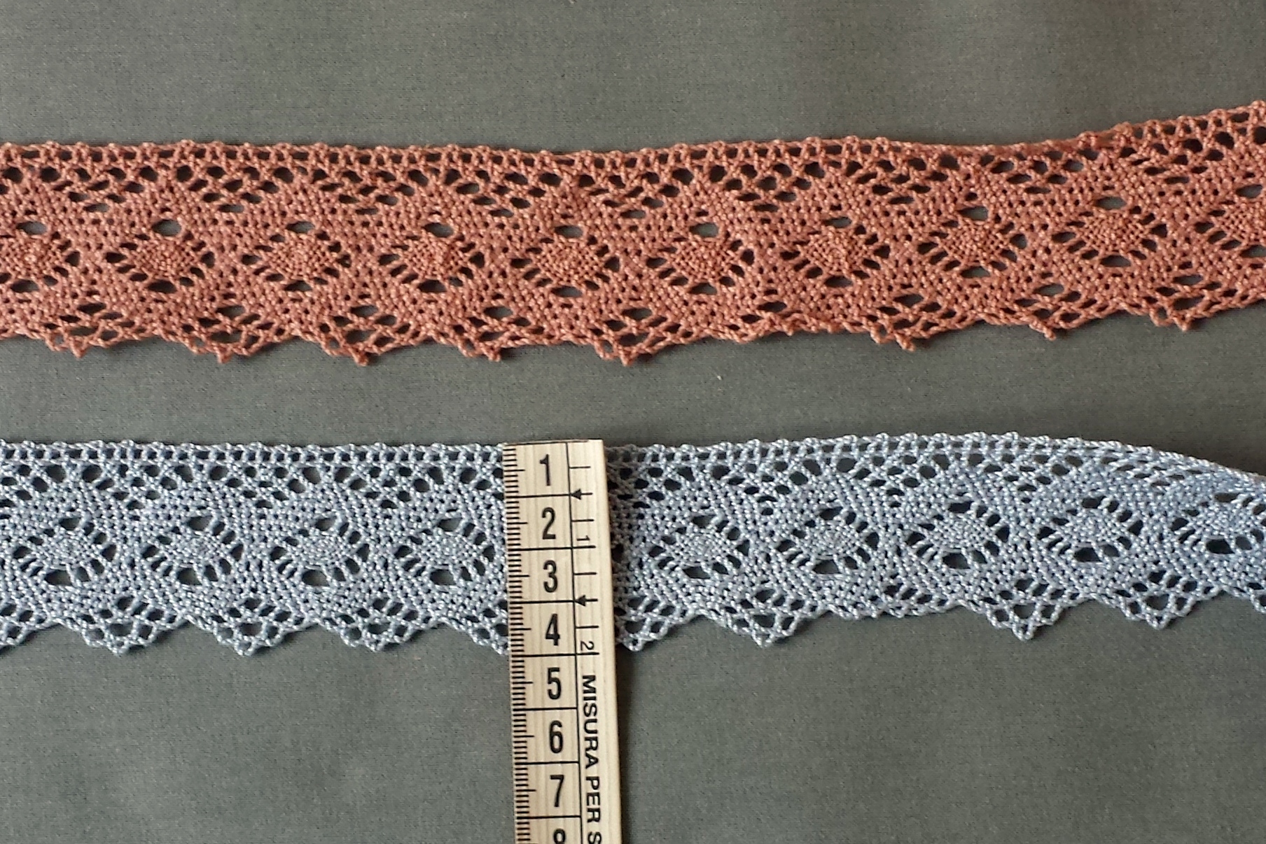 Pizzo colorato mm. 40 (100% cotone ) - immagine 3