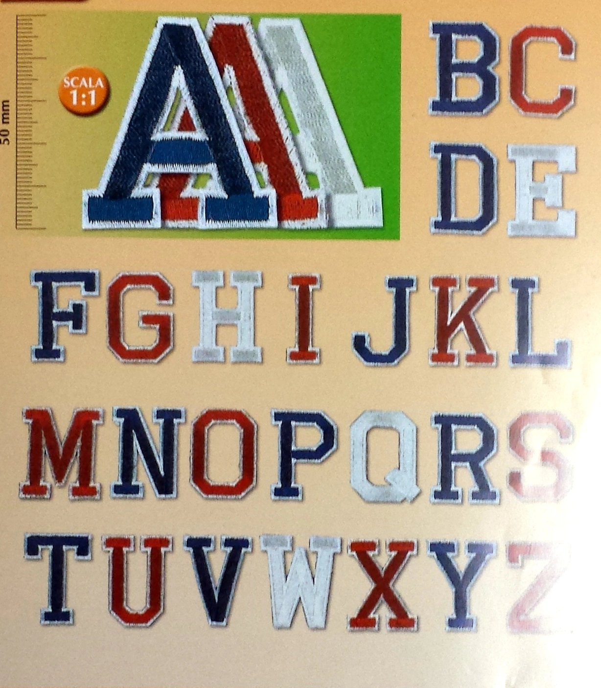 Lettere termoadesive mm.50 (Marbet) - immagine 3