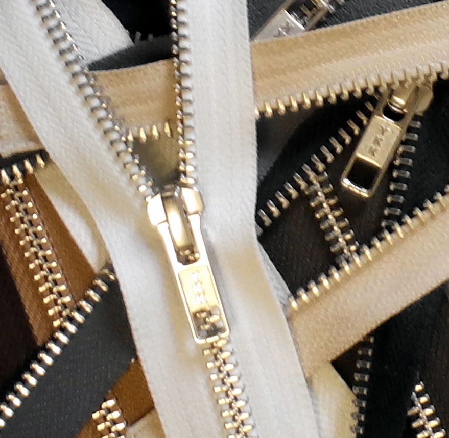 Cerniera zip in metallo mm. 5 (YKK) - immagine 3