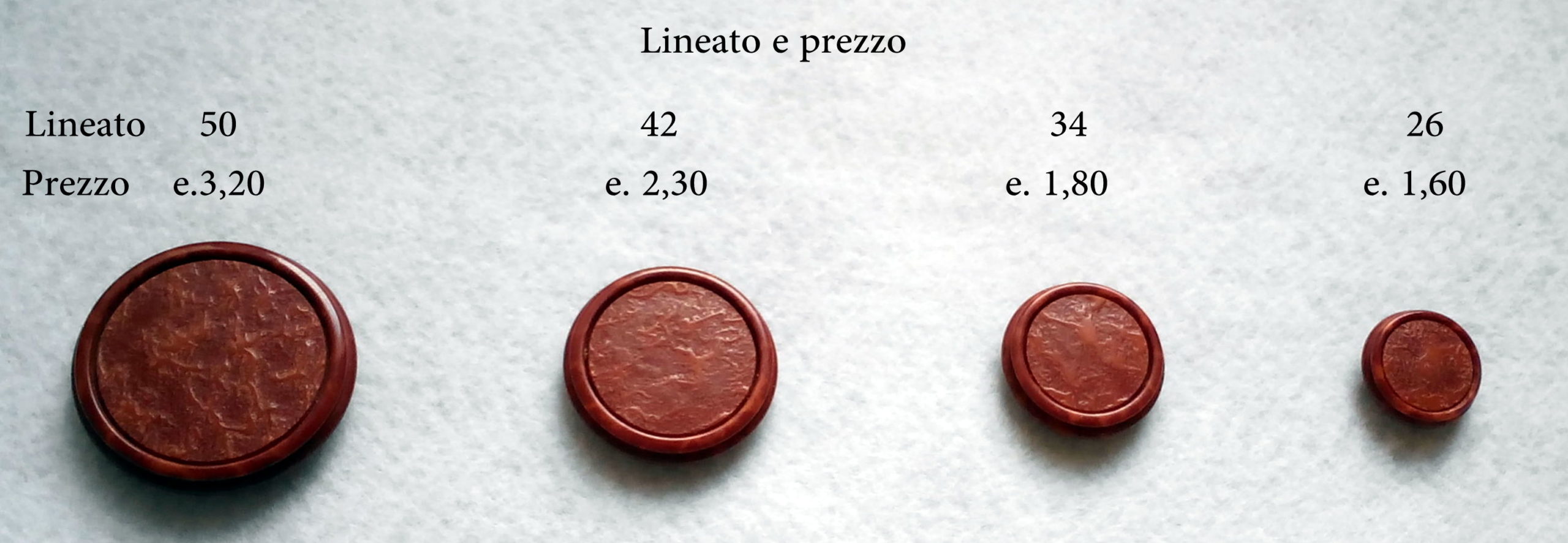 Bottone Piatto sfumatura a bassorilievo - immagine 3