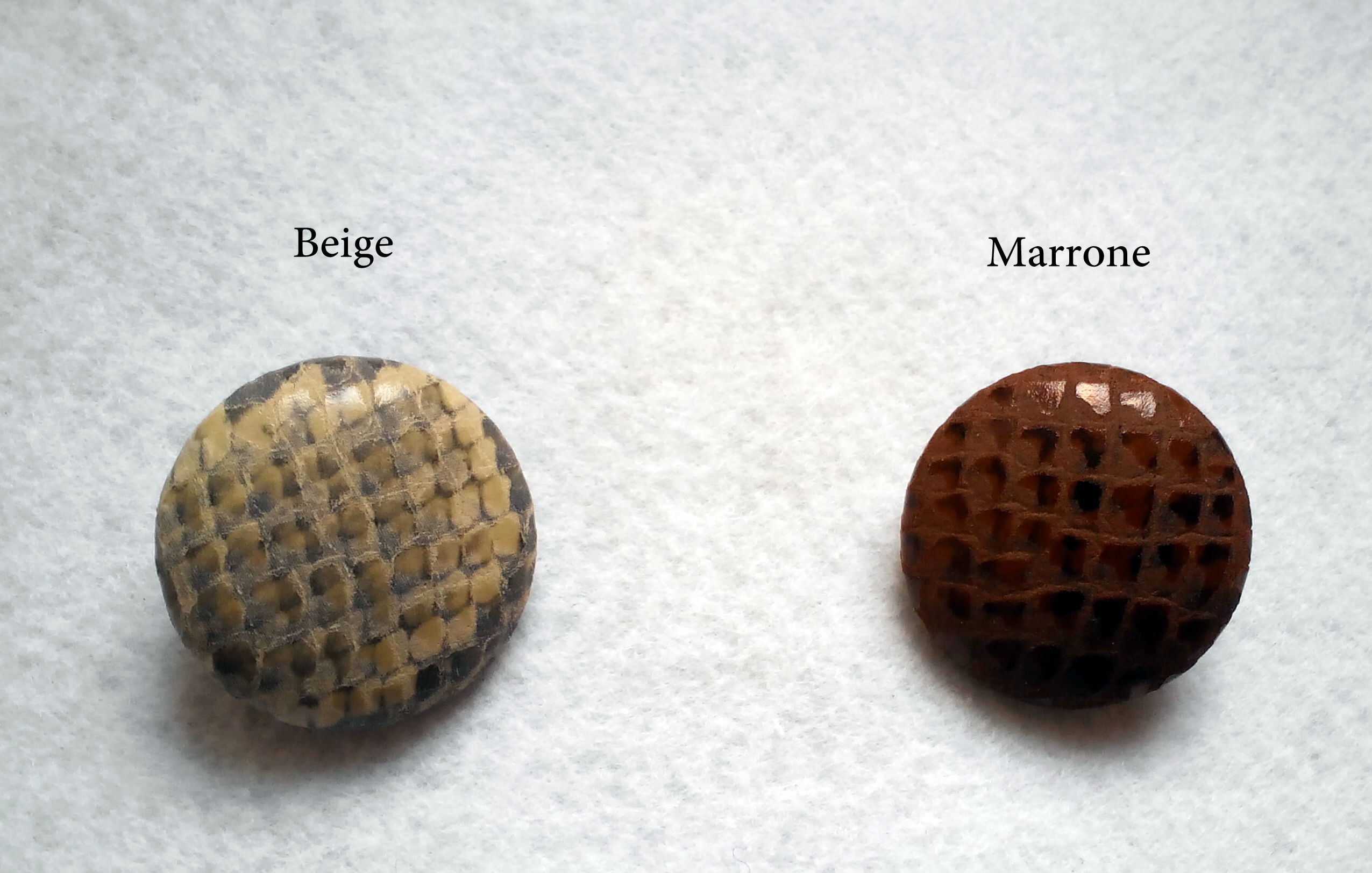 Bottone rivestito finta pelle - immagine 4