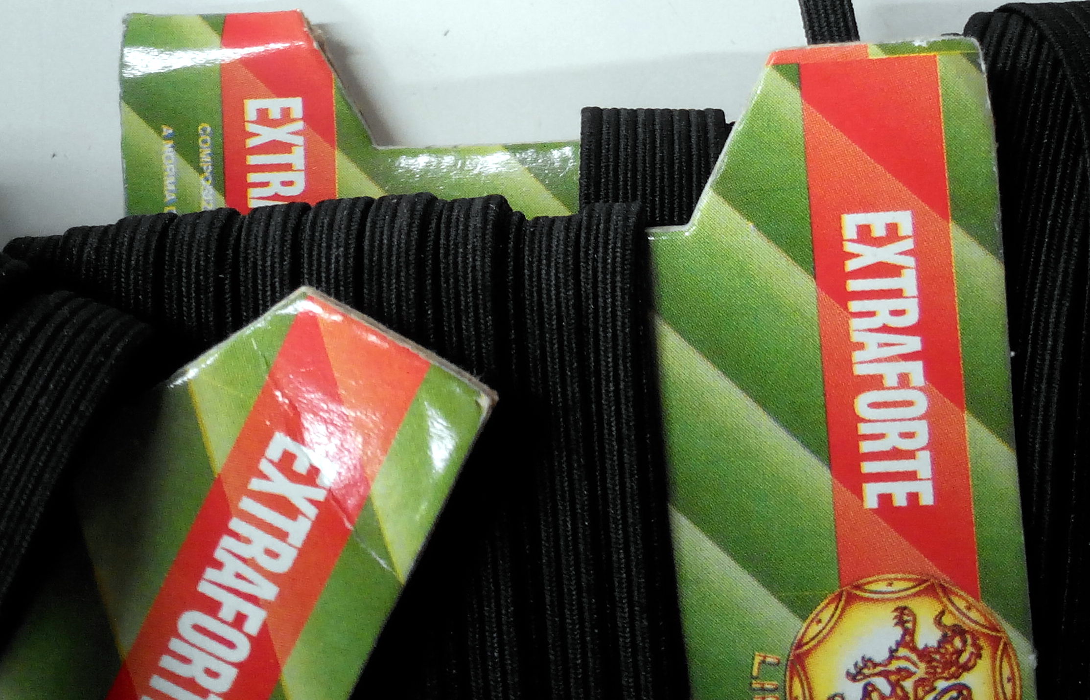 Elastico nero trecciato  lavabile - immagine 4