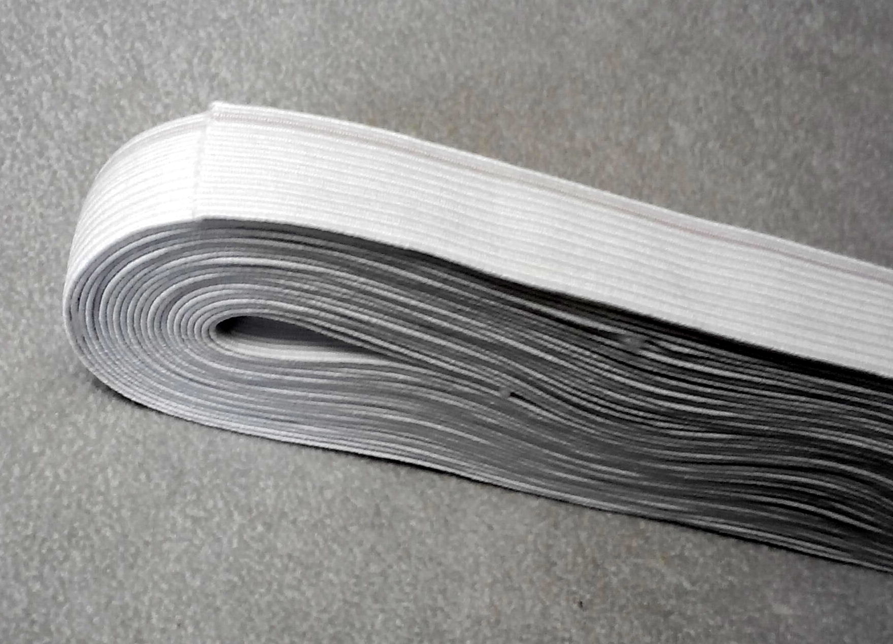 Elastico trecciato lavabile bianco - immagine 3
