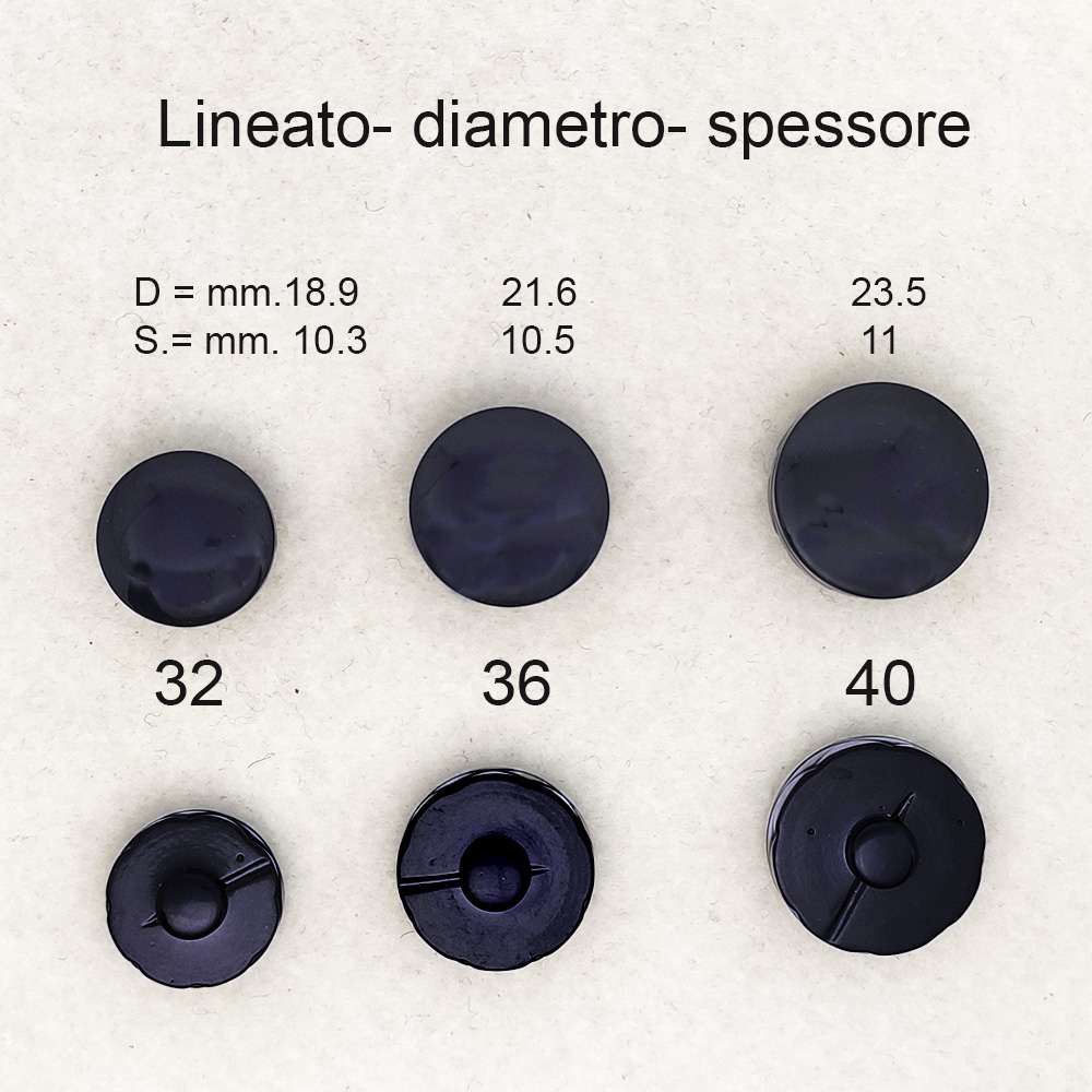 Bottone Blu Scuro Vintage anni 70 - immagine 6