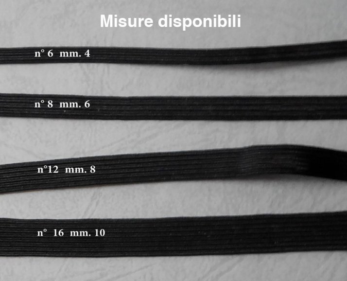elastico trecciato nero 
