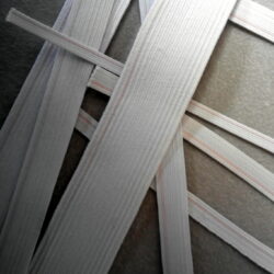 Elastico trecciato lavabile bianco - N18