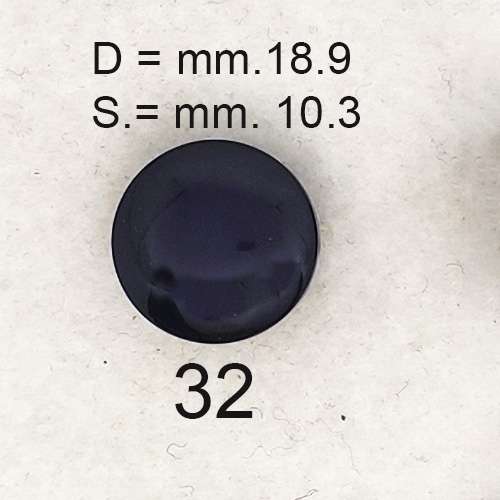 Bottone Blu Scuro Vintage anni 70 - immagine 5