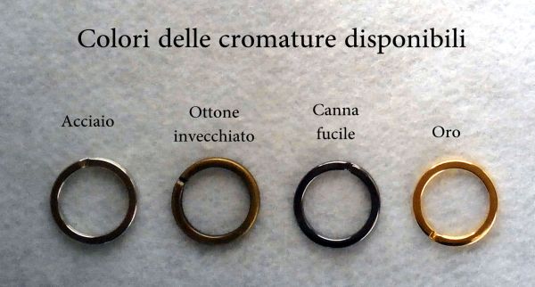 Anelli in acciaio cromato (art. min1001) - immagine 5