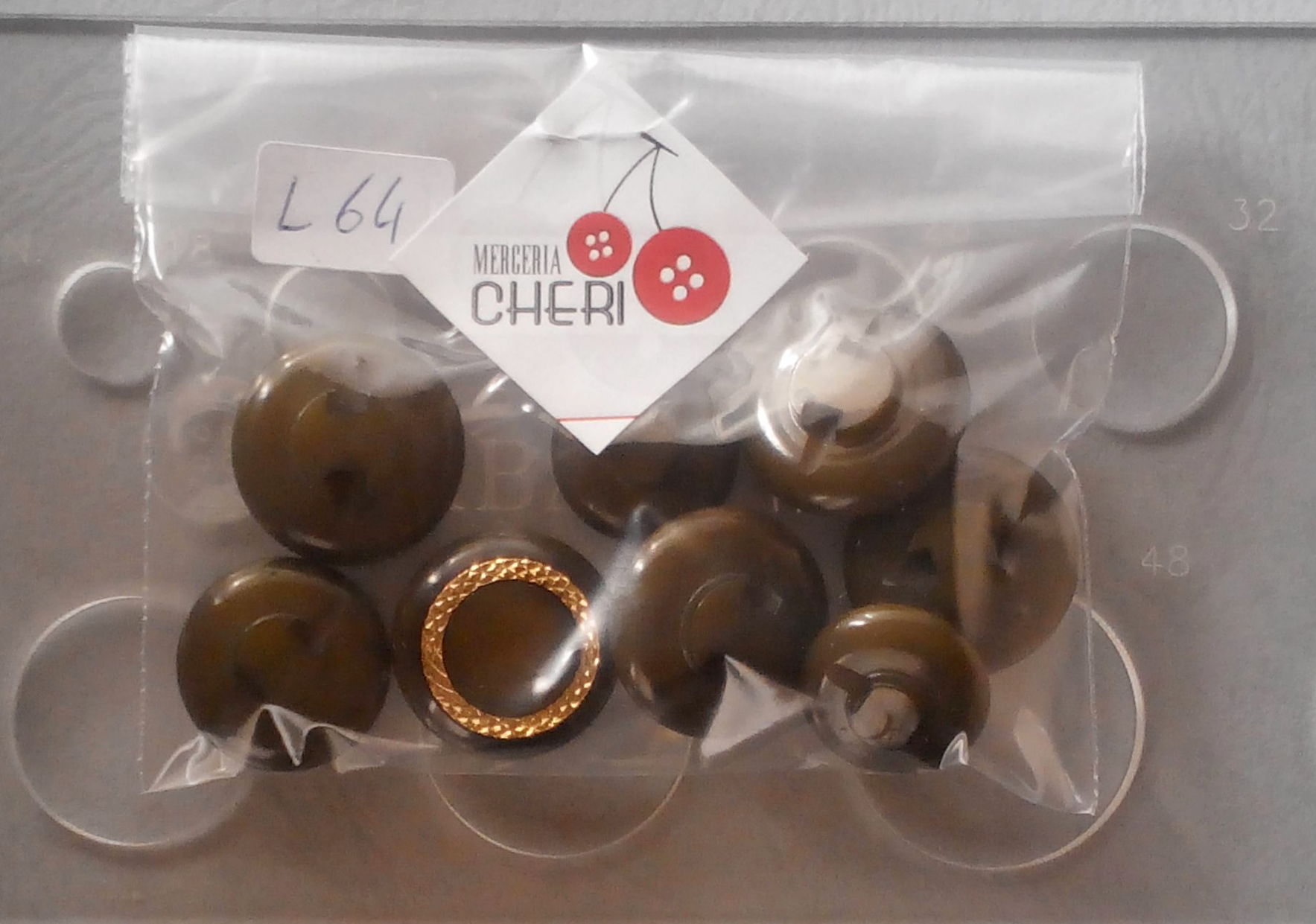 Set bottoni vintage fine anni 60