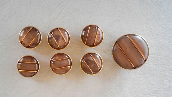 Set 7 bottoni vintage (art. L55) - immagine 5