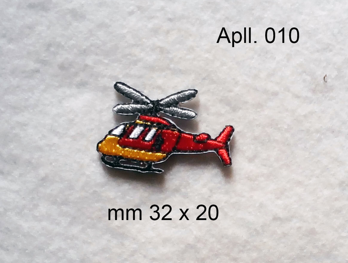 ELICOTTERO (Applicazione termo adesiva )