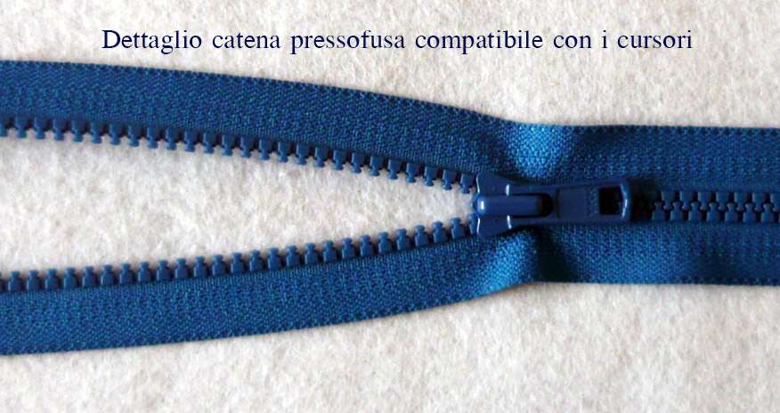 Cursore per zip catena 8 pressofusa - immagine 7
