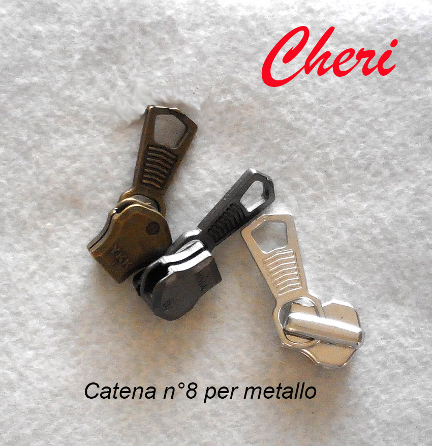Cursore per catena 8 in metallo