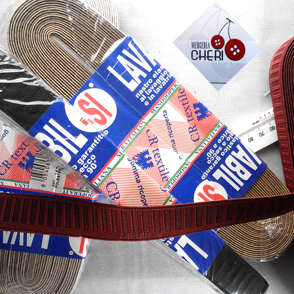 Nastro elastico mm. 25 pezza  mt 10 - immagine 2