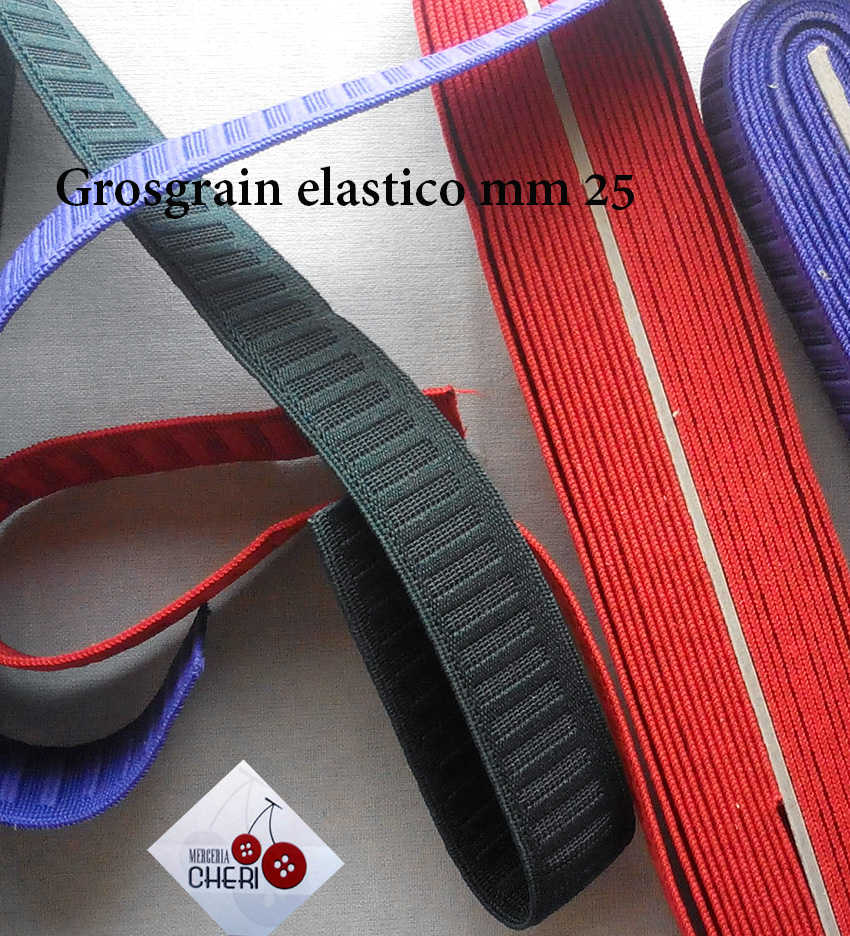 Nastro elastico mm. 25 pezza  mt 10