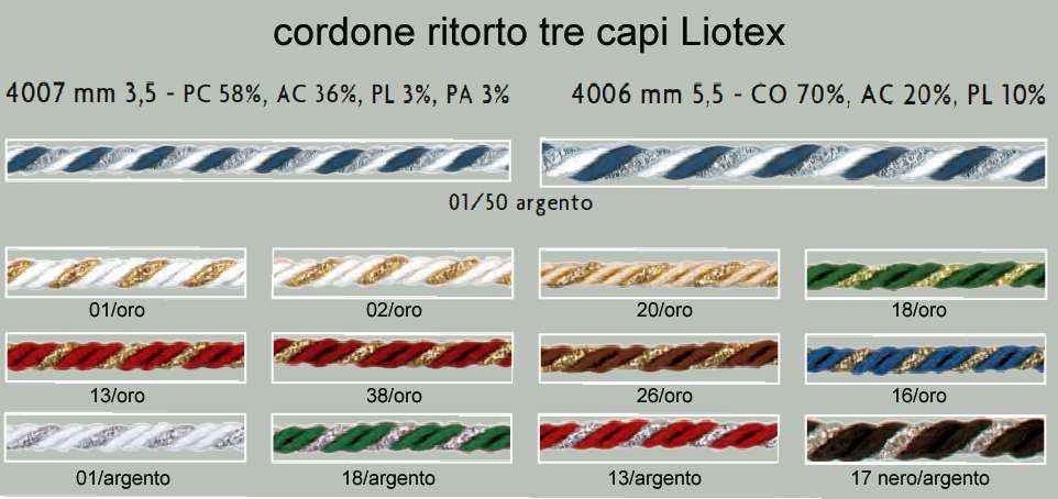 cordoni bicolore Liotex