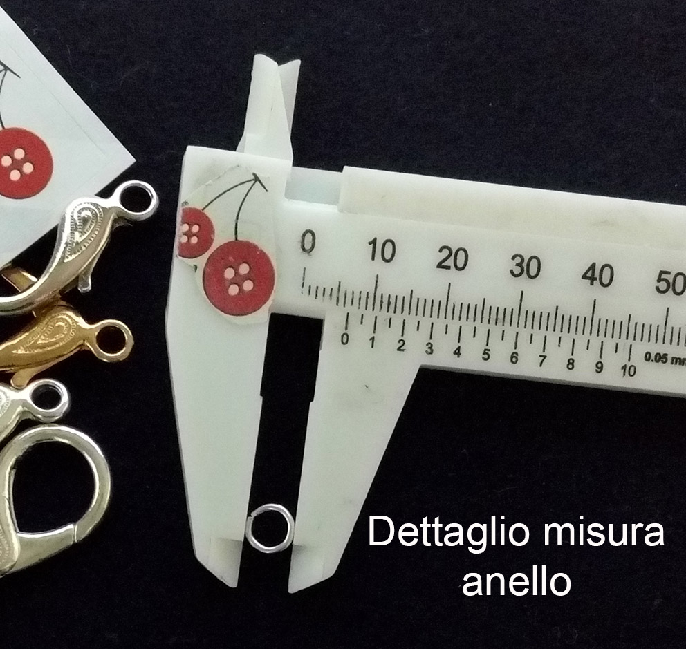 moschettone con anellino - misura msc-1001-5