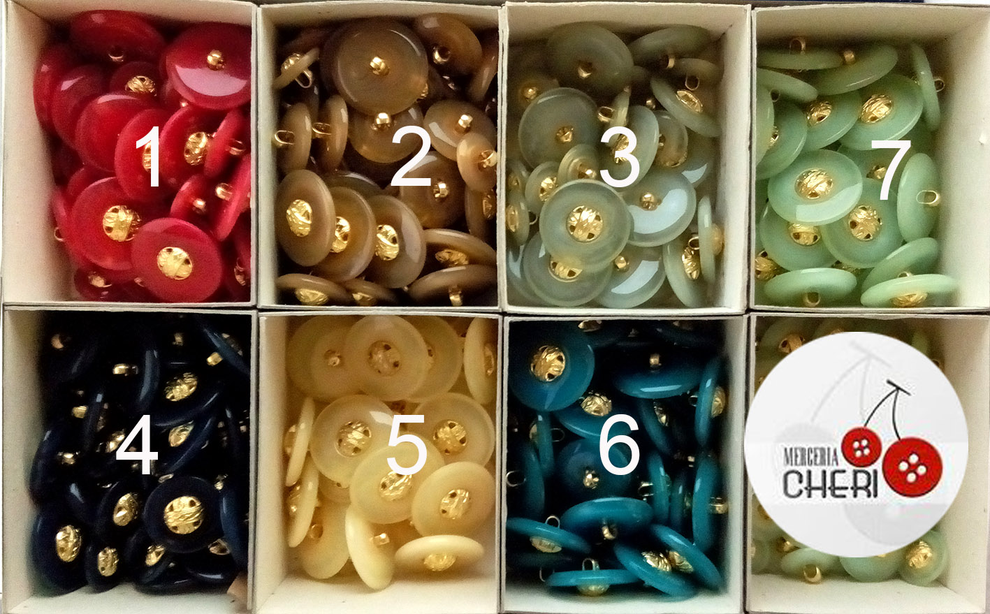 Bottone con dettaglio centrale - immagine 4