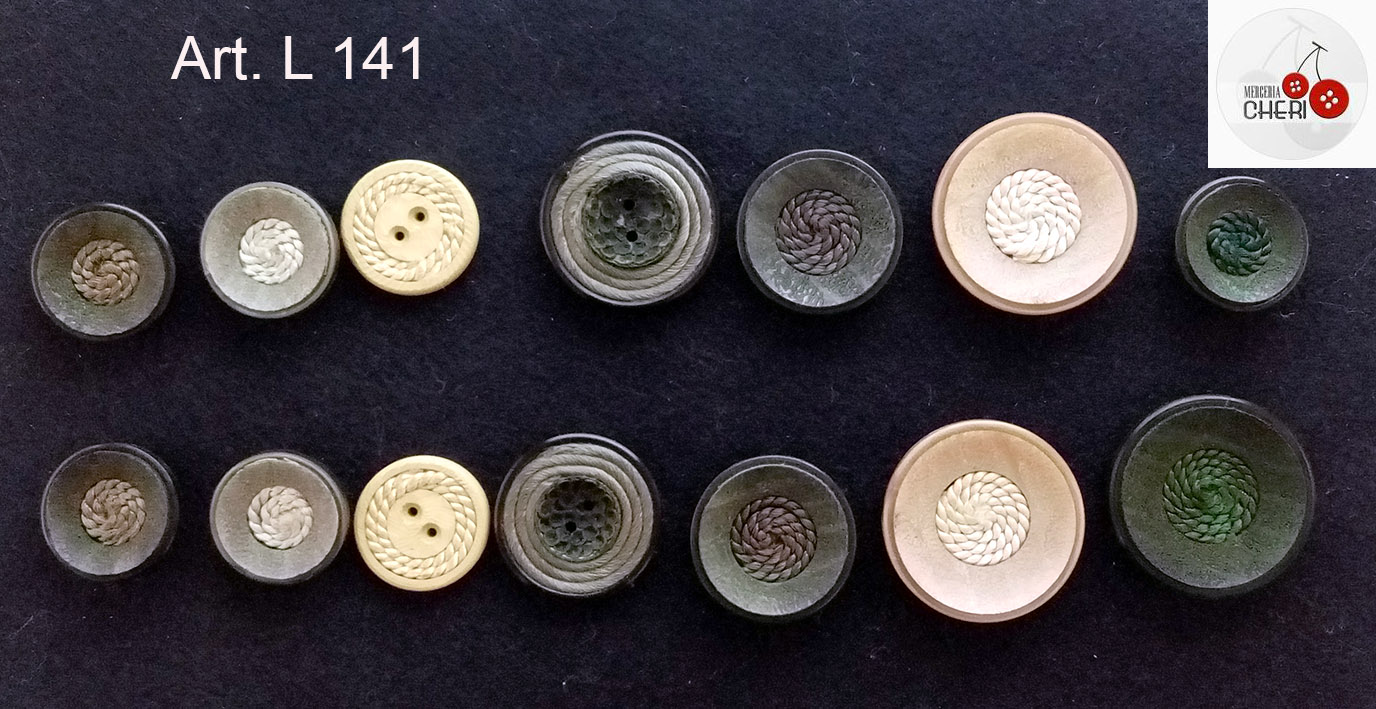 14 Bottoni vintage con passamaneria - immagine 3