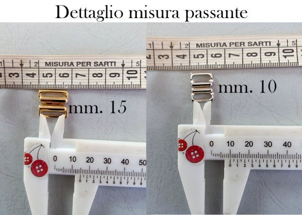Ganci reggiseno lega metallica cromata - immagine 5