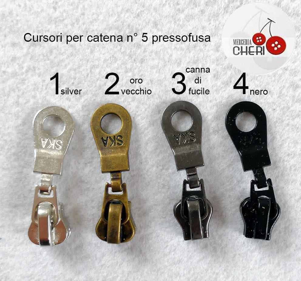  cursori per catena 5 pressofusa