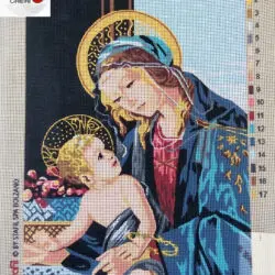 Canovaccio cm 30x40 Madonna con bambino