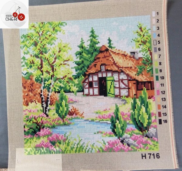 Canovaccio paesaggio cm 30 x 30