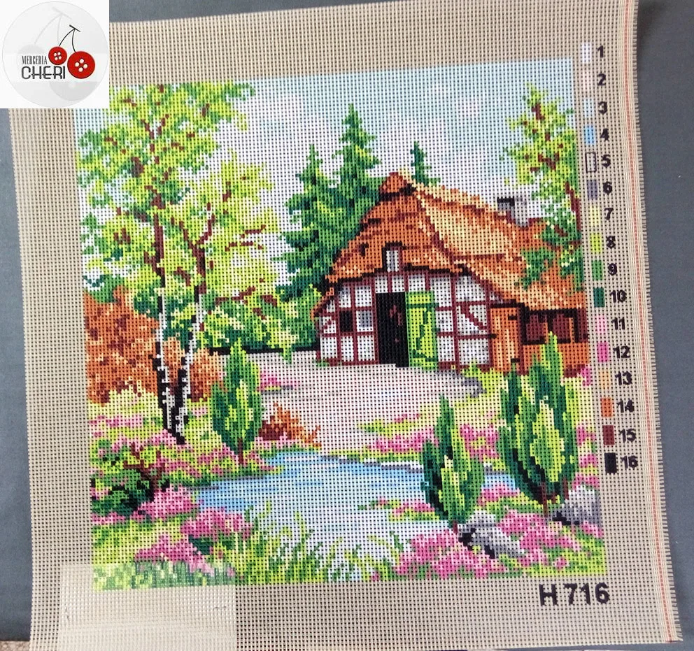 Canovaccio paesaggio cm 30 x 30