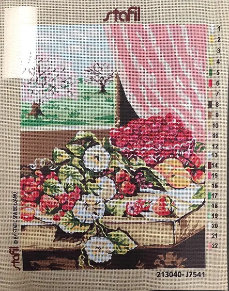Kit ricamo Natura morta Primavera cm 30x40 - immagine 3