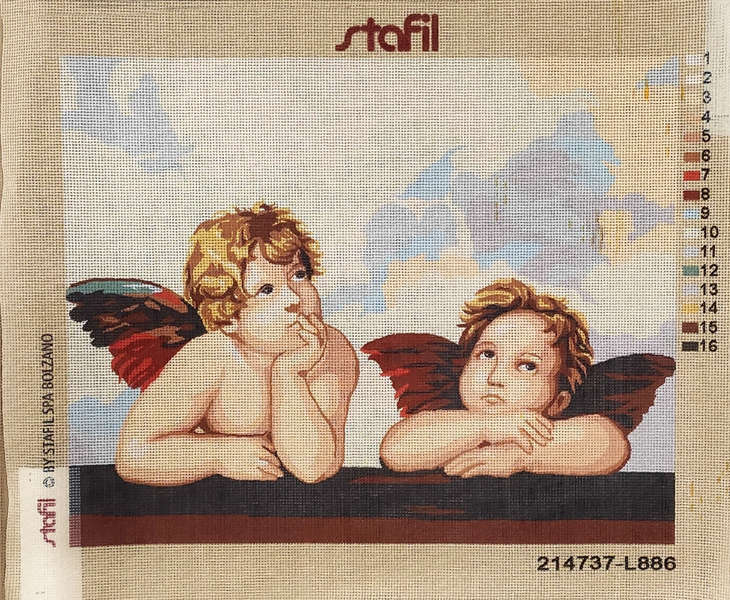 Angeli, canovaccio cm 47 x 37,5