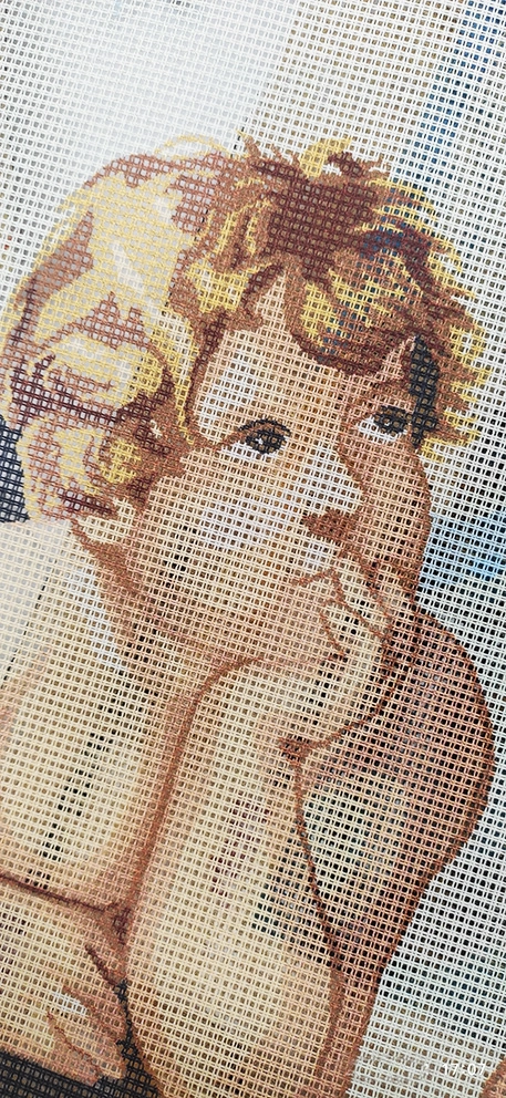 Angeli, canovaccio cm 47 x 37,5 - immagine 3