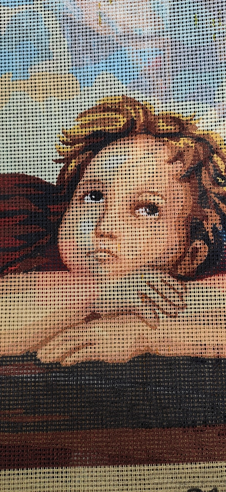 Angeli, canovaccio cm 47 x 37,5 - immagine 4