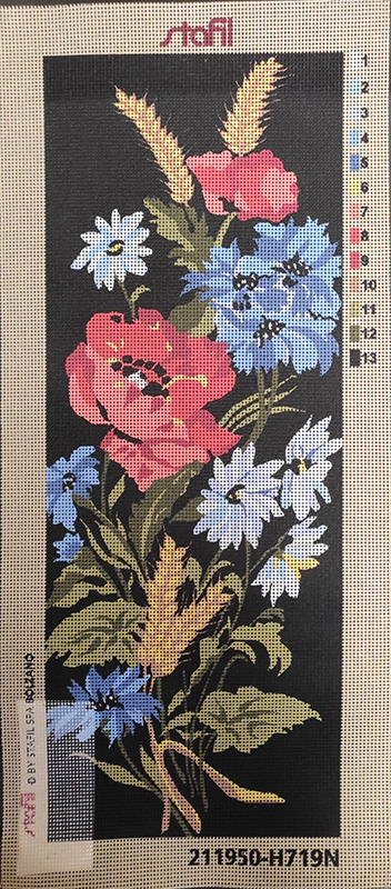 H719N fiori su sfondo nero
