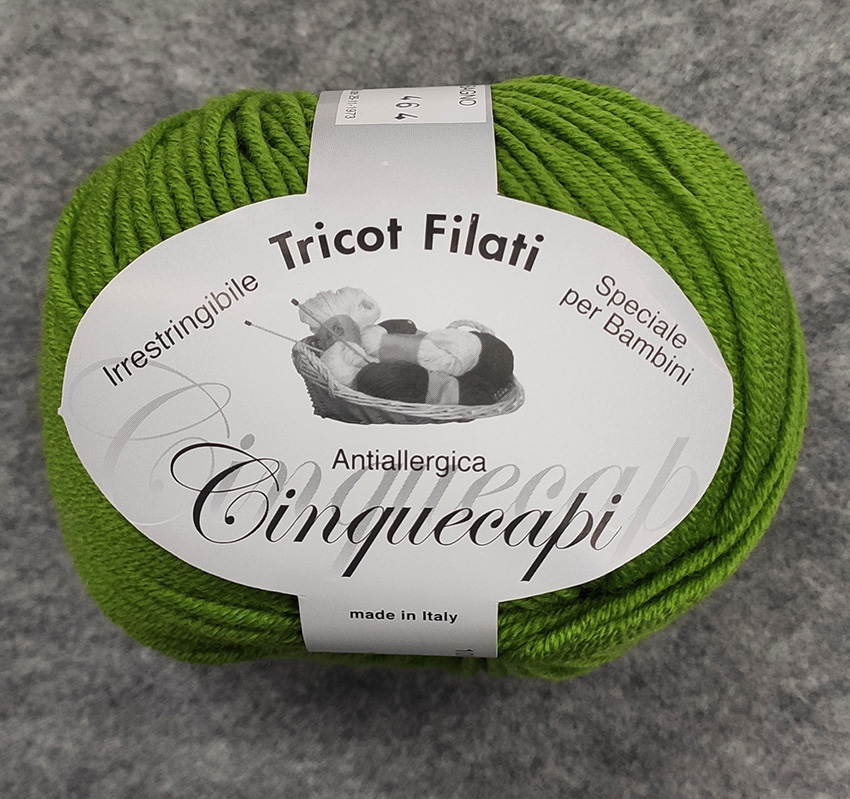 Gomitolo lana merinos cinque capi col. 180